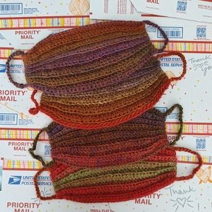 Chili Peppers Handmade Crochet Face Mask